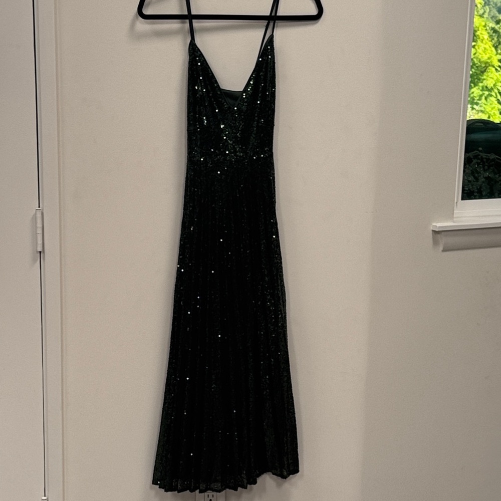 Lulu's Black Sequin Maxi Dress